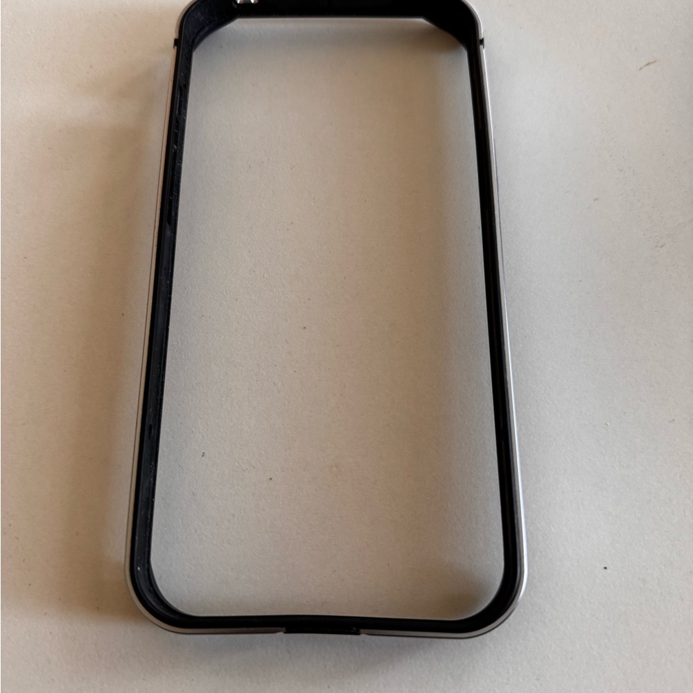Metallic light blue and Silver Phone Case